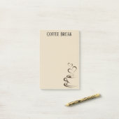 Notes Post-It Pause Café (Sur un bureau)