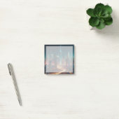 Notes Post-it Paysage de Ville de Nuit (Bureau)