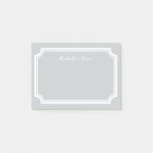 Notes Post-it® personnalisées avec bordure élégant (Devant)