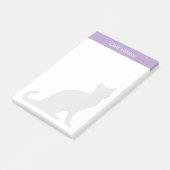 Notes Post-it® personnalisées avec design de chat  (Incliné)