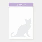 Notes Post-it® personnalisées avec design de chat  (Devant)