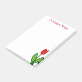 Notes Post-it® personnalisées avec fleur de tulipe (Incliné)