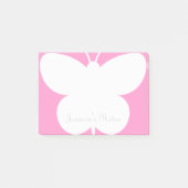 Notes Post-it® personnalisées avec papillon mignon (Devant)