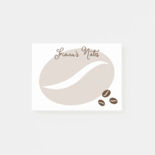 Notes Post-it® personnalisées avec pois de café rô
