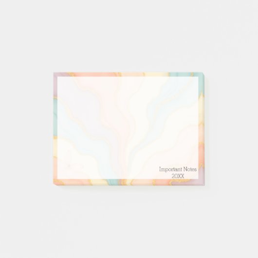 Notes post-it personnalisées avec texte modifiable (Devant)