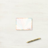 Notes post-it personnalisées avec texte modifiable (Sur un bureau)