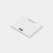 Notes Post-it® personnalisées avec un logo de rato (Incliné)
