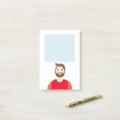 Notes post-it personnalisées d'avatar (Sur un bureau)