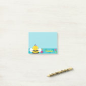 Notes Post-it personnalisées de l'abeille mignonne (Sur un bureau)