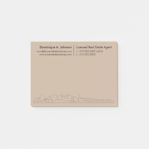 Notes post-it® personnalisées de l'immobilier urba