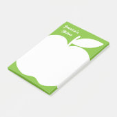 Notes Post-it® personnalisées en vert pomme (Incliné)