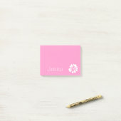 Notes Post-it® personnalisées | Fleur d'hibiscus r (Sur un bureau)