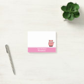 Notes post-it personnalisées Funny Fat Pink Pig (Bureau)