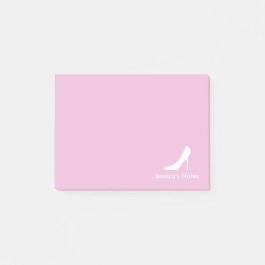 Notes Post-it® personnalisées mode chaussure à tal (Devant)