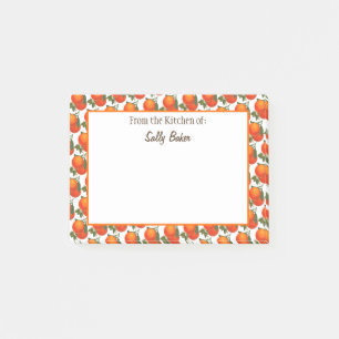 Notes post-it personnalisées Motif des Oranges rét