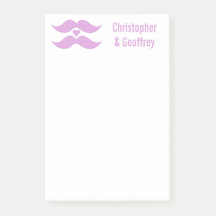 Notes Post-it personnalisées pour les moustaches r