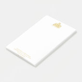 Notes Post-it® personnalisées professionnelles 4" (Incliné)