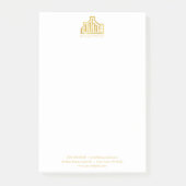Notes Post-it® personnalisées professionnelles 4" (Devant)