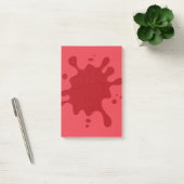 Notes Post-it® personnalisées rouge tomate Splash (Bureau)
