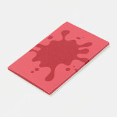 Notes Post-it® personnalisées rouge tomate Splash (Incliné)