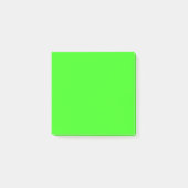Notes Post-It personnalisées vert néon (Devant)