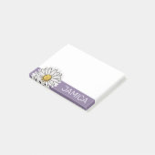 Notes post-it personnalisées violet et jaune (Incliné)