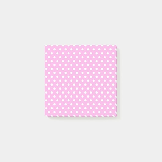 Notes Post-it Pois rose pâle (Devant)
