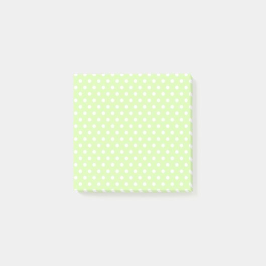Notes Post-it Pois vert clair (Devant)