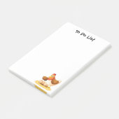 Notes Post-it® Poulet et Œufs (Incliné)