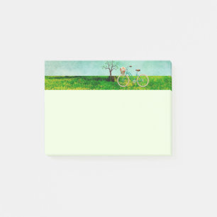 Notes post-it pour bicyclette