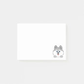 Notes post-it® pour chiens Husky 4 x 3 (Devant)