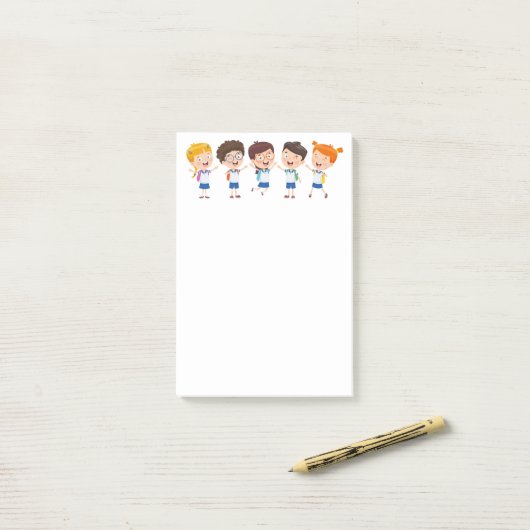 Notes Post-it pour enfants (Sur un bureau)