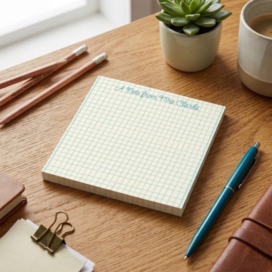 Notes Post-it® pour enseignants à grille personnal