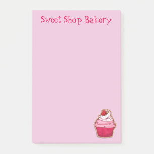 Notes post-it® pour gâteau rose