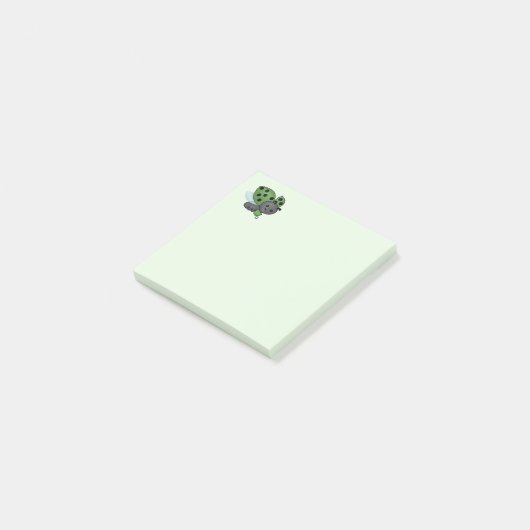 Notes post-it pour la boisson de thé Ladybug (Incliné)