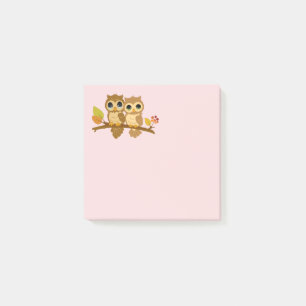 Notes Post-it® pour la chouette animale mûre