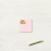 Notes Post-it® pour la chouette animale mûre (Sur un bureau)