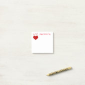 Notes Post-it pour la Saint-Valentin Post-it (Sur un bureau)