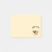 Notes post-it® pour la vie du chien carlin (Devant)