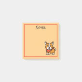 Notes post-it pour le chien de Corgi mignon (Devant)