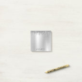 Notes Post-it® pour le nom d'or rose Rose (Sur un bureau)