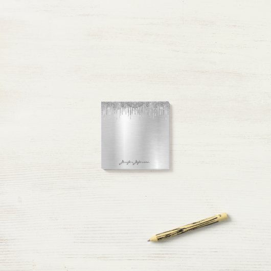 Notes Post-it® pour le nom d'or rose Rose (Sur un bureau)