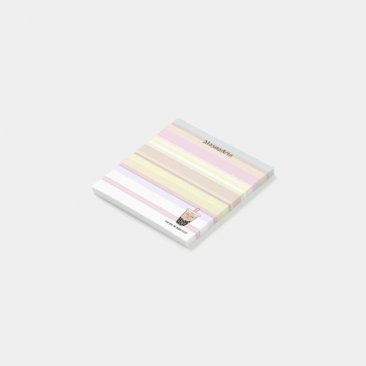 Notes post-it pour le petit lait Boba (Incliné)