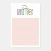 Notes post-it® pour l'enseignant (Devant)