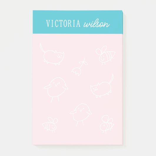 Notes post-it® pour les abeilles et les poussins e (Devant)