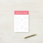 Notes post-it® pour les abeilles et les poussins e (Sur un bureau)