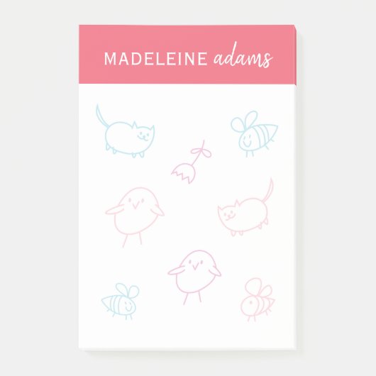 Notes post-it® pour les abeilles et les poussins e (Devant)