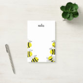 Notes post-it pour les abeilles jolies et les abei (Bureau)