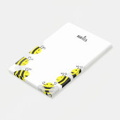 Notes post-it pour les abeilles jolies et les abei (Incliné)