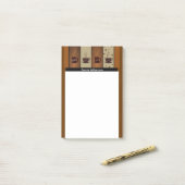 Notes Post-it® pour les amateurs de café (Sur un bureau)